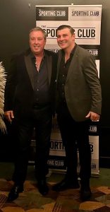 Paul Smolinski with Wales Boxing Legend Joe Calzaghe