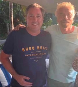 Paul Smolinski with Sir Richard Branson