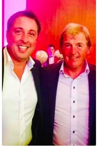 Paul Smolinski with Kenny Dalgleish