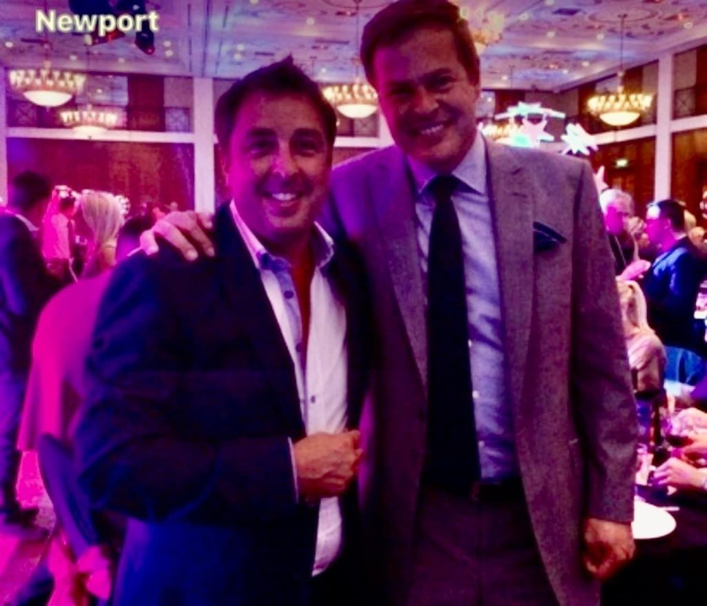 Paul Smolinski with Peter Jones from Dragons Den